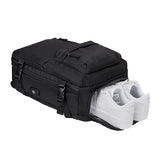Sport Backpack Travel Rucksack Duffel Shoulder Hiking Camping Bag with Shoe Compartment Black