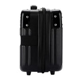 14 Inches Travel Suitcase Hard Shell Cosmetic Case Portable Carry Suitcase Black