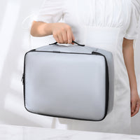 Fireproof Document Bag with Lock Grey