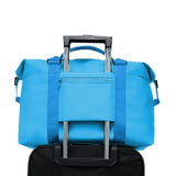 FancyGrab 2Pcs Travel Duffel Bag and Makeup Bag Set Weekender Bag Fitness Gym Bag with Wet Pocket Blue