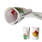 Christmas Sliding Wrapping Paper Cutter Tool - White