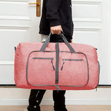 Travel Duffle Bag Foldable Gym Bag Travel Duffel Bag for Men and Women Pink