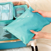 Packing Pouch Suitcase Clothes Storage Bags Travel Luggage Organizer Dark Blue