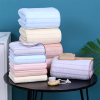 Coral Velvet Quick Dry Bath Towel and Towel Set-Light Pink
