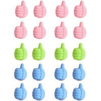 Set of 20Pcs Silicone Thumb Wall Hooks Adhesive Wall Hangers