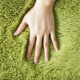 Floor Shaggy Fluffy Area Rug Modern Soft Shag Mat for Bedroom Living Room Green