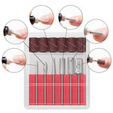 Portable Nail Drill Machine Kit USB Rechargeable Manicure Pedicure Tools-Rose Red