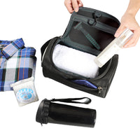 Travel Makeup Bag Cosmetic Toiletry Case Hanging Wash Organizer-Black