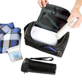 Travel Makeup Bag Cosmetic Toiletry Case Hanging Wash Organizer-Black