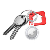 For Apple AirTag Case Clear TPU Protective Cover with Key Ring Transparent