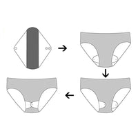7Pcs Reusable Period Pads Graphene washable Menstrual Pads