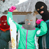 1 Piece 3 Hole Full Face Ski Mask Wine Red