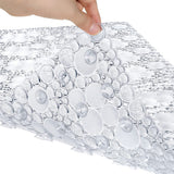 43 x 73cm Non-Slip Bath Mat Shower Mats PVC Bathroom Suction Floor Mat White