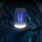 Solar Mosquito Killer Lamp USB Mosquito Camp Lamp Flashlight-Black
