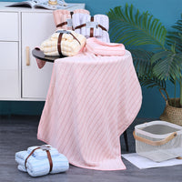 Coral Velvet Quick Dry Bath Towel and Towel Set-Light Pink