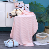 Coral Velvet Quick Dry Bath Towel and Towel Set-Light Pink