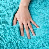 Floor Shaggy Fluffy Area Rug Modern Soft Shag Mat for Bedroom Living Room Blue