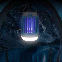 Solar Mosquito Killer Lamp USB Mosquito Camp Lamp Flashlight-Blue