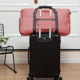 Travel Duffle Bag Foldable Gym Bag Travel Duffel Bag for Men and Women Pink