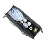 Bag Insert Organiser Handbag Women Travel Makeup Purse Pouch Organiser-Dark Blue