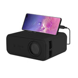 240P Mini Projector Portable Smart Projector Home Theater Video Projector Black
