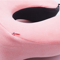 Travel Memory Foam Neck Pillow Pink