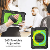 Protector Case Shockproof Protective Cover with Stand Hand Shoulder Strap for iPad Pro 11/Air 4 10.9 2020/Air 5 2022 Green