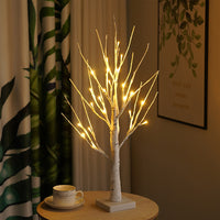 24LED Lighted Birch Tree Light Warm White LED Artificial Branch Tree Lamp-60 cm