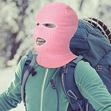 1 Piece 3 Hole Full Face Ski Mask Pink