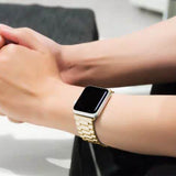 Stainless Steel iWatch Band Metal Strap For Apple Watch-38-40-41mm Gold