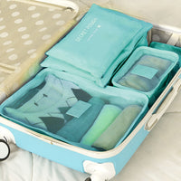Packing Pouch Suitcase Clothes Storage Bags Travel Luggage Organizer Dark Blue