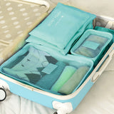 Packing Pouch Suitcase Clothes Storage Bags Travel Luggage Organizer Dark Blue