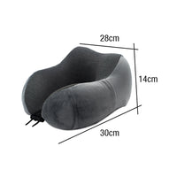 Travel Memory Foam Neck Pillow Dark Grey