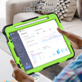 Protector Case Shockproof Protective Cover with Stand Hand Shoulder Strap for iPad Pro 11/Air 4 10.9 2020/Air 5 2022 Green