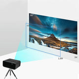 240P Mini Projector Portable Smart Projector Home Theater Video Projector Black