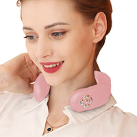 Electric Neck Massager with Remote Control Pink