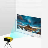 240P Mini Projector Portable Smart Projector Home Video Projector Yellow