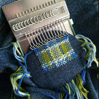14 Hooks Small Loom-Speedweve Type Weave Tool Set Darning Machine Wood color