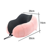 Travel Memory Foam Neck Pillow Pink