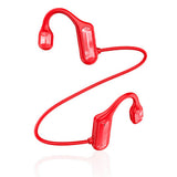 Bone Conduction Bluetooth Earphones Red