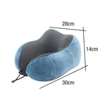 Travel Memory Foam Neck Pillow Blue