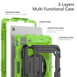 Protector Case Shockproof Protective Cover with Stand Hand Shoulder Strap for iPad Pro 11/Air 4 10.9 2020/Air 5 2022 Green