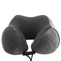 Travel Memory Foam Neck Pillow Dark Grey