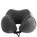 Travel Memory Foam Neck Pillow Dark Grey