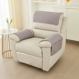 3 Piece Set Chaise Longue Pillow Pad Armrest Pad Washable Detachable Pad Armrest with Storage Pocket Light Gray