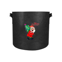 5Pcs Christmas Printed 7 Gallon Potato Grow Bags Non Woven Vegetable Planting Bags