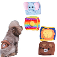 Printed Pattern Washable Male Dog Diapers Belly Wrap Band