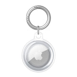 For Apple AirTag Case Clear TPU Protective Cover with Key Ring Transparent