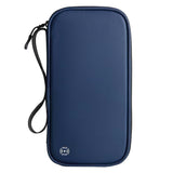 RFID Travel Passport Holder Passport Wallet for Family Blue