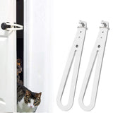 2pcs Proof Door Lock Cat Door Holder Latch Fast Flex Latch Strap Door Clip